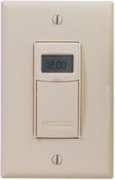 7-Day Heavy-Duty Programmable Timer, 120-277 VAC, Light Almond