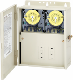 Control Panel with Two T101M Mechanisms, 12-7/8 Inch Height