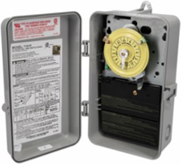 24-Hour Mechanical Time Switch, 40A, SPST, 120 VAC, Indoor/Outdoor
