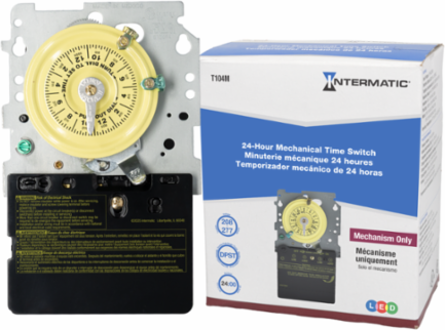 24-Hour 208-277V DPST Mechanical Time Switch 40A