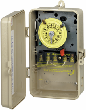 24-Hour 208-277V Mechanical Time Switch DPST Type 3R Enclosure