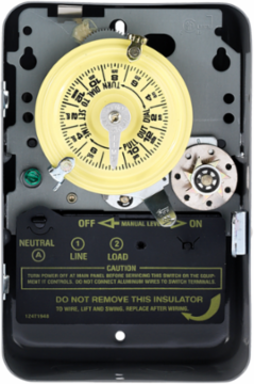 24-Hour Mechanical Time Switch 120 VAC 60Hz SPST Indoor 1 Hour Interval