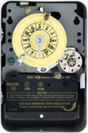 24-Hour Mechanical Time Switch 120 VAC 60Hz SPST Indoor 1 Hour Interval