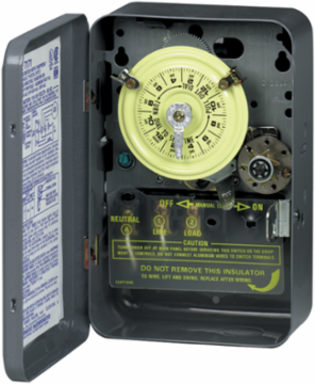 Mechanical Time Switch SPST 208-277 VAC 60Hz Indoor Metal Enclosure