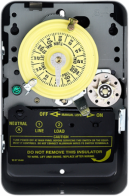 Mechanical Time Switch SPST 208-277 VAC 60Hz Indoor Metal Enclosure