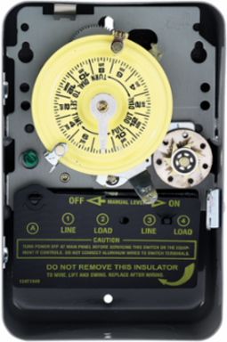 24-Hour Mechanical Time Switch 120 VAC 60Hz DPST Indoor Metal Enclosure