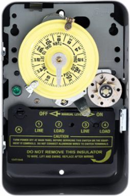 24-Hour Mechanical Time Switch, Skip-a-Day, 208-277 VAC, DPST, 1 Hr Interval