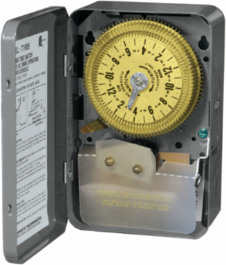 24-Hour Mechanical Time Switch, 480 VAC, SPDT, Indoor Metal Enclosure