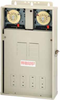 125 A Load Center with Two T104M Mechanisms, 8-Breaker Spaces