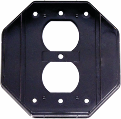 Double-Gang Duplex Insert Weatherproof Cover Black