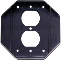 Double-Gang Duplex Insert Weatherproof Cover Black
