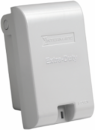 Extra-Duty Weatherproof Cover, 2.75 Inch Gray, Die-Cast Aluminum