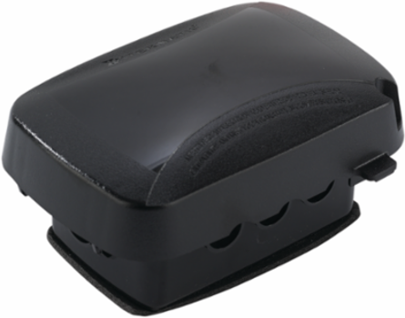 Extra-Duty Plastic Weatherproof Cover, Single-Gang, 2.75 Inch Depth, Black