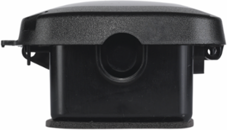 Extra-Duty Plastic Weatherproof Cover, Single-Gang, 2.75 Inch Depth, Black