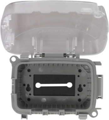 Extra-Duty In-Use Weatherproof Cover, Single-Gang, Clear, 2.75 Inch Depth
