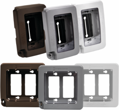 Low-Profile Extra-Duty Plastic Weatherproof Cover, 3.75 x 1.5 x 5.5 Inch
