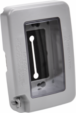 Low-Profile Extra-Duty Plastic Weatherproof Cover, 3.75 x 1.5 x 5.5 Inch