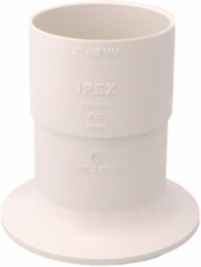 PVC Super Duct Bell Ends 2 Inch, Corrosion Resistant, Smooth Surface