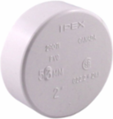 2 Inch PVC SW Cap Super Duct - Durable, Chemical Resistant