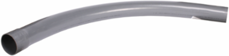 5 Inch 90 Degree PVC Sweep Elbow SPxBE Grey Long with 42R Radius