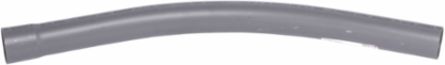 2 Inch x 45 Degree x 24 Radius PVC Sweep with SPxBE Connection, Grey