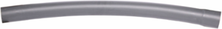 4 Inch x 45 Degree PVC Sweep with Bell Ends, Grey, 60R Radius