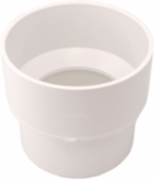 4 Inch x 2 Inch PVC Coupling Duct to PVC-SW x SW, Lightweight, CSA Certified