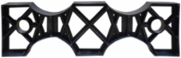 Monobloc Spacer 4-1/2 Inch x 2 Inch x 2 Inch x 3 Inch, Lightweight 0.201 kg