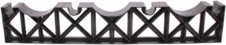 Monobloc 3-Way Duct Spacer 4 Inch x 3 Inch x 3 Inch, Lightweight, 0.288 kg
