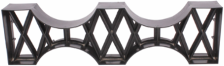 Monobloc 2-Way Duct Spacer, 5 Inch x 1-1/2 Inch x 3 Inch, PE Material