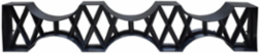 5 Inch x 1-1/2 Inch x 1-1/2 Inch x 3 Inch 3-Way Duct Spacer Monobloc