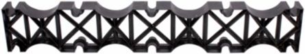 4 Inch x 3 Inch Monobloc 4-Way Duct Spacer, Lightweight, 0.471 kg