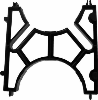 Intermediate Vertical Lok Spacer 2"x3", ABS Material, Snap Fit Connection
