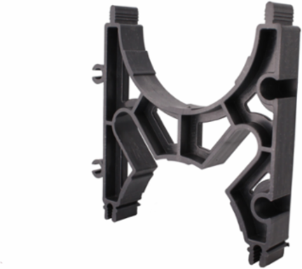 Intermediate Vertical Lok Spacer 4 Inch x 1-1/2 Inch ABS, Black, Snap Fit