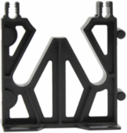 Base Vertical Lok Spacer 2 Inch x 1-1/2 Inch ABS Snap Fit, Black