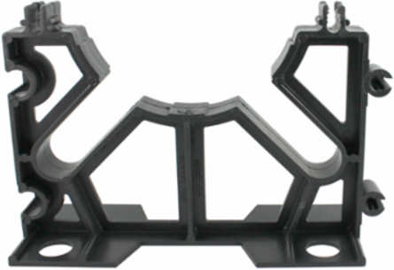 BS5545 4 Inch x 3 Inch BVL Spacer with Molded Rebar Slots and ABS Material