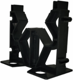 3 Inch x 1-1/2 Inch Black BVL Spacer, PVC Material, Snap Fit Connection
