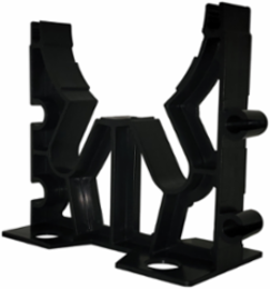 Base Vertical Lok Spacer 4 Inch x 1 Inch PVC with Molded Rebar Slots