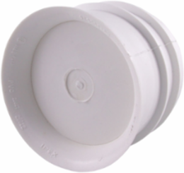 PVC Terminator 4 Inch No Holes for Super Duct, Lightweight, CSA Certified