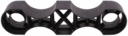 3-1/2 Inch x 1 Inch x 1 Inch x 2 Inch PE Black Monobloc Spacer