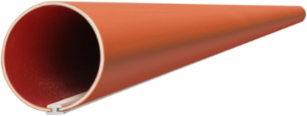 90MM x 3M Type II Split Duct P/E Orange Bell, Lightweight, Flexible Design