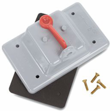 Kraloy F-Series Single Gang Weatherproof Cover - Corrosion Resistant, UL Certified