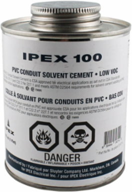 PVC Solvent Cement Clear Low VOC 475 ml for Electrical Applications