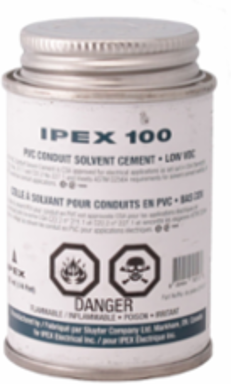 Clear PVC Solvent Cement 125ML, Low VOC, Meets ASTM D2564 Standards