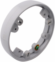 Universal PVC Leveling Ring Adapter for Brass Covers, 1 Outlet, Grey