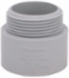 1-1/4 Inch PVC Terminal Adapter, Threaded Male End, UL 651 Certified