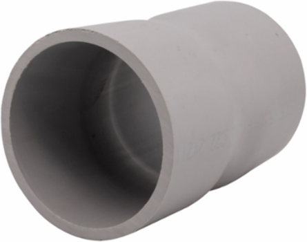Schedule 40 2-1/2 Inch x 5D PVC Coupling, Bell Connection, Grey