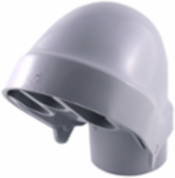 1-1/2 Inch PVC Service Entrance Fitting with Removable Cover and Knockouts