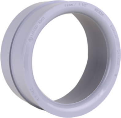 PVC Schedule 40 End Bell Socket 3-1/2 Inch with Flared Pulling Surface