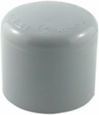 PVC End Cap 2 Inch Schedule 40 for Indoor/Outdoor Use, UL Listed